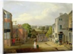 Street Scene in Chorley, Lancashire, with a View of Chorley Hall, c.1790-1817 by John Bird