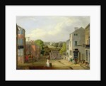 Street Scene in Chorley, Lancashire, with a View of Chorley Hall, c.1790-1817 by John Bird