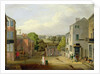 Street Scene in Chorley, Lancashire, with a View of Chorley Hall, c.1790-1817 by John Bird