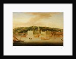 A View of Greenwich from the River with many Boats by Jan Griffier