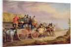 Mail Coaches on the Road: The 'Quicksilver' Devonport-London Royal Mail about to Start with a New Team by Charles Cooper Henderson