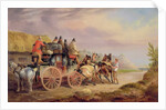 Mail Coaches on the Road: The 'Quicksilver' Devonport-London Royal Mail about to Start with a New Team by Charles Cooper Henderson