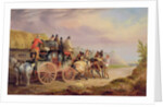 Mail Coaches on the Road: The 'Quicksilver' Devonport-London Royal Mail about to Start with a New Team by Charles Cooper Henderson