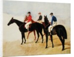 Study of Three Steeplechase Cracks: Allen McDonough on Brunette, Tom Oliver on Discount and Jem Mason on Lottery by John Frederick Herring Snr