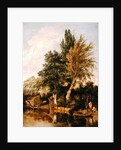 A River Scene with Boys Bathing, c.1817 by John Crome