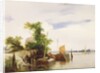 Barges on a River, c.1825-26 by Richard Parkes Bonington