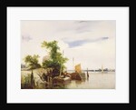 Barges on a River, c.1825-26 by Richard Parkes Bonington