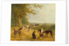 Nine Greyhounds in a Landscape by Jacques-Laurent Agasse