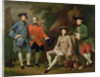 James Grant of Grant, John Mytton, the Honorable Thomas Robinson and Thomas Wynne, c.1760 by Nathaniel Dance