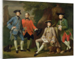 James Grant of Grant, John Mytton, the Honorable Thomas Robinson and Thomas Wynne, c.1760 by Nathaniel Dance