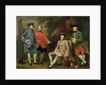 James Grant of Grant, John Mytton, the Honorable Thomas Robinson and Thomas Wynne, c.1760 by Nathaniel Dance