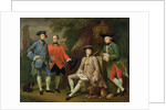 James Grant of Grant, John Mytton, the Honorable Thomas Robinson and Thomas Wynne, c.1760 by Nathaniel Dance