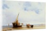 Beached Vessels and a Wagon near Trouville, c.1825 by Richard Parkes Bonington