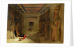 The Hypostyle Hall of the Great Temple at Abu Simbel, Egypt, 1849 by David Roberts
