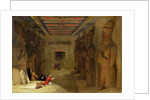 The Hypostyle Hall of the Great Temple at Abu Simbel, Egypt, 1849 by David Roberts