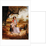 Mother and Child by a Stile, with Culver Cliff, Isle of Wight, in the distance, c.1849-50 by James Collinson