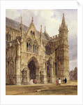 The North-West Porch of Salisbury Cathedral, 1832 by Thomas Shotter Boys