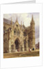 The North-West Porch of Salisbury Cathedral, 1832 by Thomas Shotter Boys