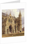 The North-West Porch of Salisbury Cathedral, 1832 by Thomas Shotter Boys