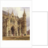 The North-West Porch of Salisbury Cathedral, 1832 by Thomas Shotter Boys