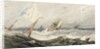 Boats on a Stormy Sea by Francois Louis Thomas Francia