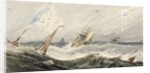 Boats on a Stormy Sea by Francois Louis Thomas Francia