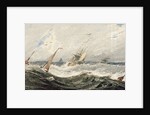 Boats on a Stormy Sea by Francois Louis Thomas Francia