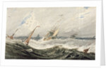 Boats on a Stormy Sea by Francois Louis Thomas Francia