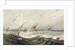 Boats on a Stormy Sea by Francois Louis Thomas Francia