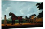 A Gentleman with his Pair of Bays Harnessed to a Curricle by John Cordrey