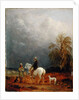 A Traveller and a Shepherd in a Landscape by Edmund Bristow