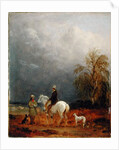 A Traveller and a Shepherd in a Landscape by Edmund Bristow