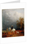 A Traveller and a Shepherd in a Landscape by Edmund Bristow