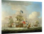 British Men-of-War and a Sloop, c.1720-30 by Peter Monamy