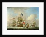 British Men-of-War and a Sloop, c.1720-30 by Peter Monamy
