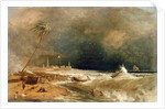 Madras, or Fort St. George, in the Bay of Bengal - A Squall Passing Off, 1833 by William Daniell