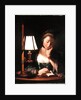 Woman Reading by a Paper-bell Shade, 1766 by Henry Robert Morland