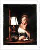 Woman Reading by a Paper-bell Shade, 1766 by Henry Robert Morland