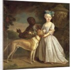 A Young Girl with a Dog and a Page, 1720-30 by Bartholomew Dandridge