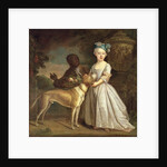 A Young Girl with a Dog and a Page, 1720-30 by Bartholomew Dandridge