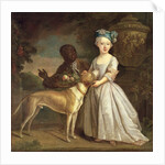 A Young Girl with a Dog and a Page, 1720-30 by Bartholomew Dandridge