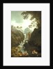 A Waterfall with Bathers, c.1800-17 by Julius Caesar Ibbetson