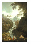 A Waterfall with Bathers, c.1800-17 by Julius Caesar Ibbetson