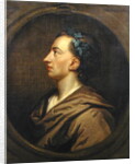 Alexander Pope Profile, Crowned with Ivy by Godfrey (studio of) Kneller