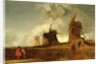 Drainage Mills in the Fens, Croyland, Lincolnshire, c.1830-40 by John Sell Cotman