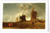 Drainage Mills in the Fens, Croyland, Lincolnshire, c.1830-40 by John Sell Cotman