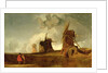 Drainage Mills in the Fens, Croyland, Lincolnshire, c.1830-40 by John Sell Cotman