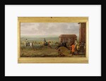 Lord Portmore Watching Racehorses on Exercise on Newmarket Heath, c.1735 by John Wootton