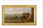 Lord Portmore Watching Racehorses on Exercise on Newmarket Heath, c.1735 by John Wootton