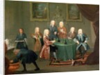 The Brothers Clarke with Other Gentlemen Taking Wine, c.1730-35 by Gawen Hamilton